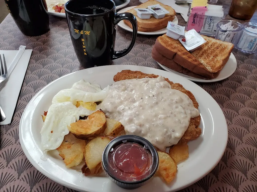 Country Fried Steak and Eggs